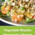 thermomix vegetable risotto on plate