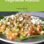 thermomix vegetable risotto on plate