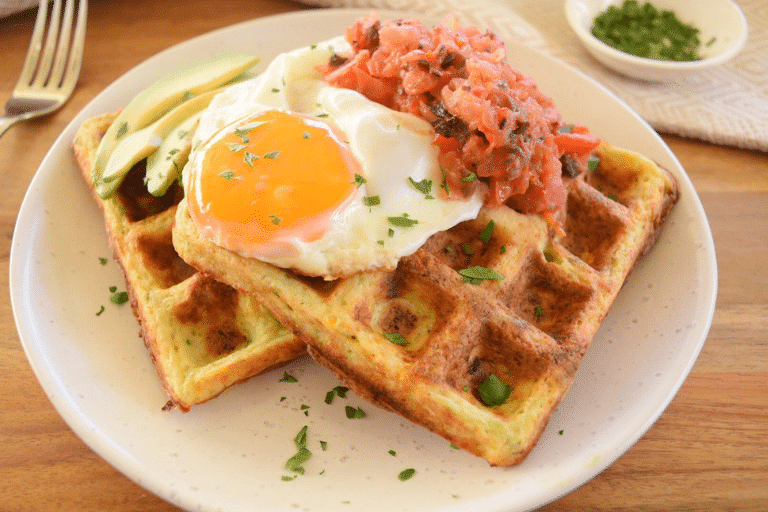 Cauliflower Cheese Savoury Waffles Thermomix Batter Thermobexta