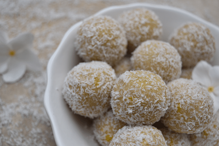 Thermomix bliss balls lemon