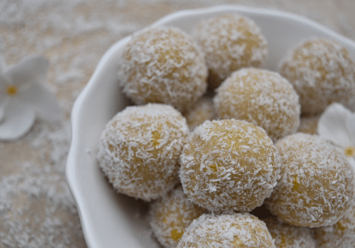 Thermomix bliss balls lemon